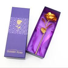 24K Gold Rose Gift Box